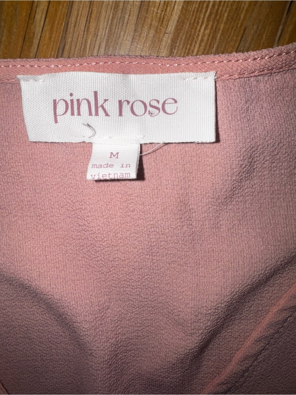 Pink Rose Light Pink Button-Front Ruffle Peplum Top - Picture 2 of 4